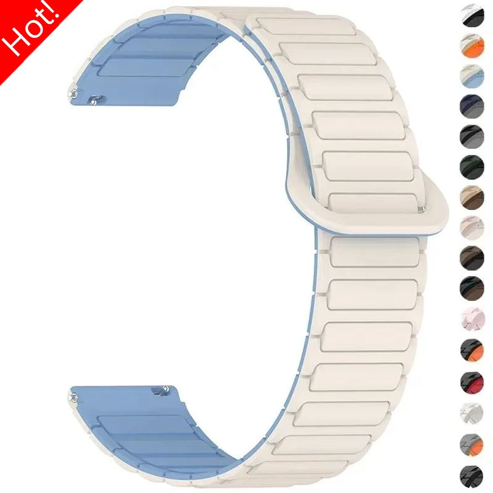 Silicone Watch Band 22Mm - 18mm 20mm 22mm Manyetik Kordon Samsung