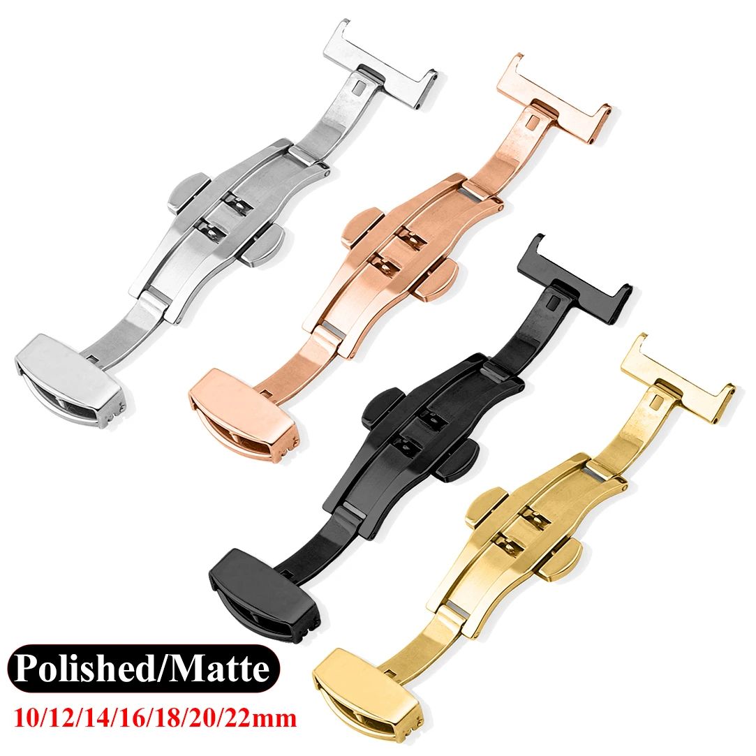Butterfly Clasp Deployant - Paslanmaz çelik kelebek kat kemer tokası