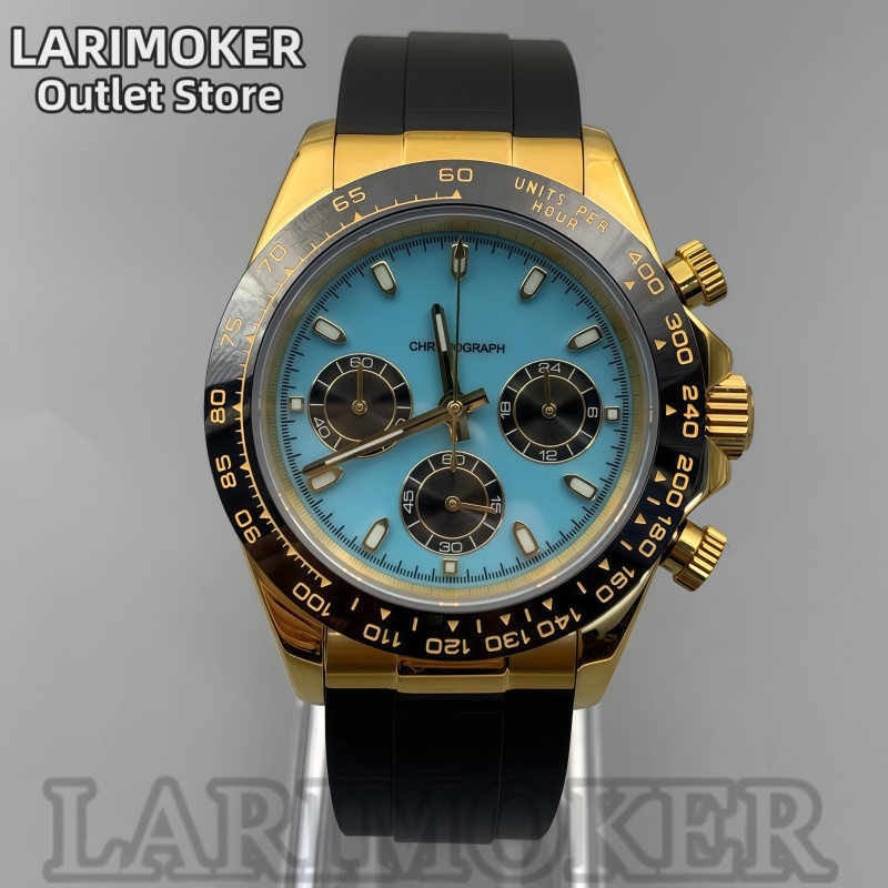 Rubber Strap Diver - LARIMOKER 39mm erkek spor saati VK63