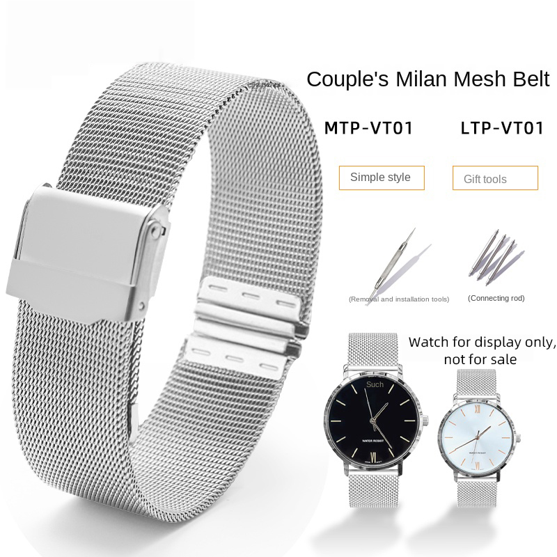Mesh Strap Metal - Casio MTP-VT01 LTP-VT01 erkekler kadınlar için