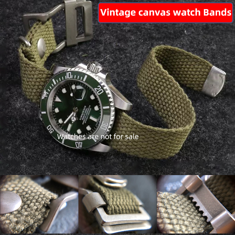 20mm 22mm 19mm 21mm Yüksek kal - Canvas Strap Watch incelemesi ve fiyatı