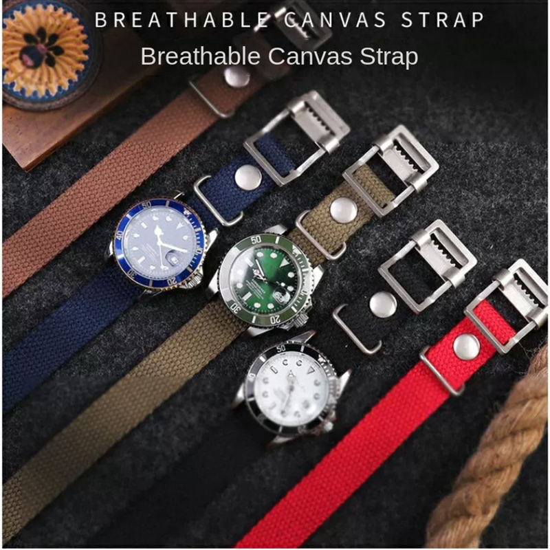20mm 22mm 19mm 21mm Yüksek kal - Canvas Strap Watch incelemesi ve fiyatı