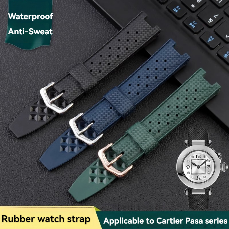 Kauçuk erkek saat kayışı Carti - Cartier Watch Tank incelemesi ve fiyatı
