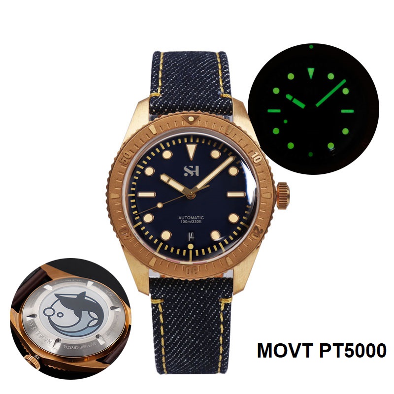 42mm bronz erkek izle mekanik  - Canvas Strap Watch incelemesi ve fiyatı