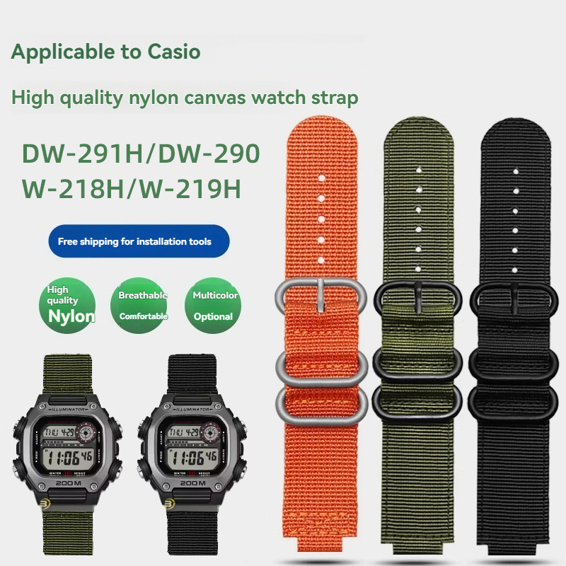 For Casio watch accessories DW - Canvas Strap Watch incelemesi ve fiyatı