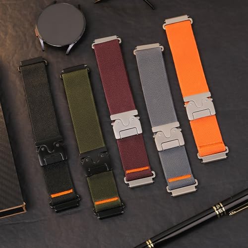 20mm 22mm bant Amazfit bip 6 5 - Parachute Strap Elastic incelemesi ve fiyatı